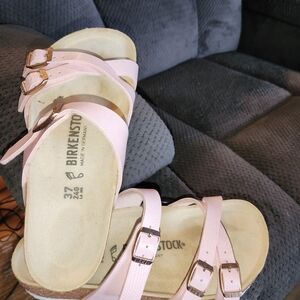 Birkenstock Pink Triple-Strap Sandals